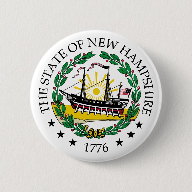 New Hampshire sign Button (Front)