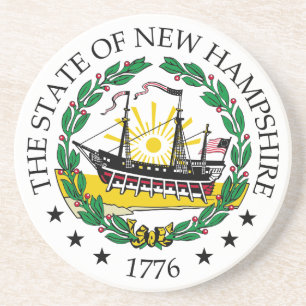 New Hampshire sign Coaster