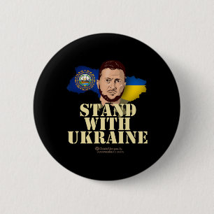New Hampshire Stand With Ukraine Zelenskyy New Ham Button