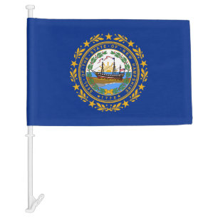 New Hampshire State Car Flag