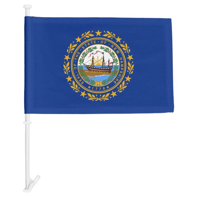 New Hampshire State Car Flag (Front)