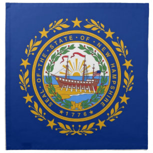 New Hampshire State Flag American MoJo Napkin