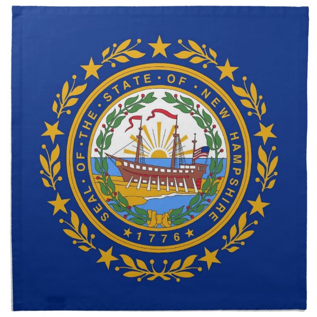 New Hampshire State Flag American MoJo Napkin (Front)
