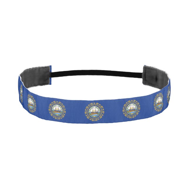 New Hampshire State Flag Athletic Headband (Front)