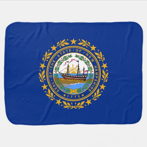 New Hampshire State Flag Baby Blanket