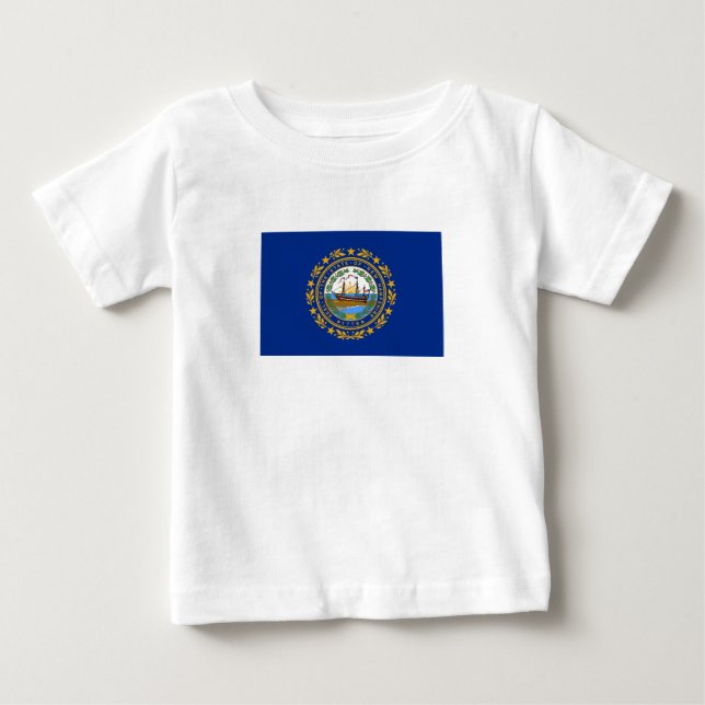 New Hampshire State Flag Baby T-Shirt (Front)