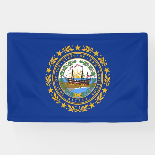 New Hampshire State Flag Banner