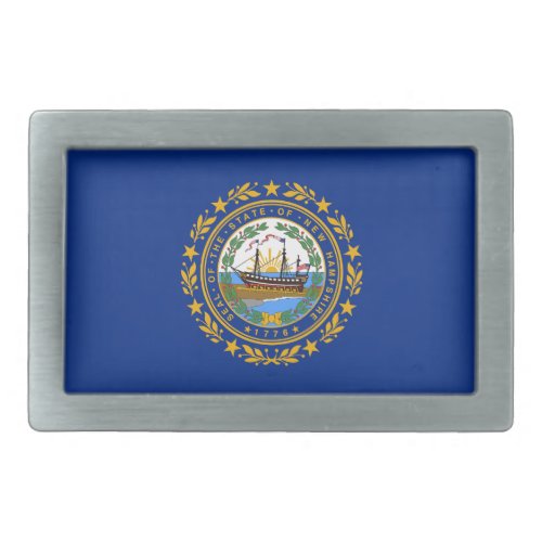 New Hampshire State Flag Belt Buckle