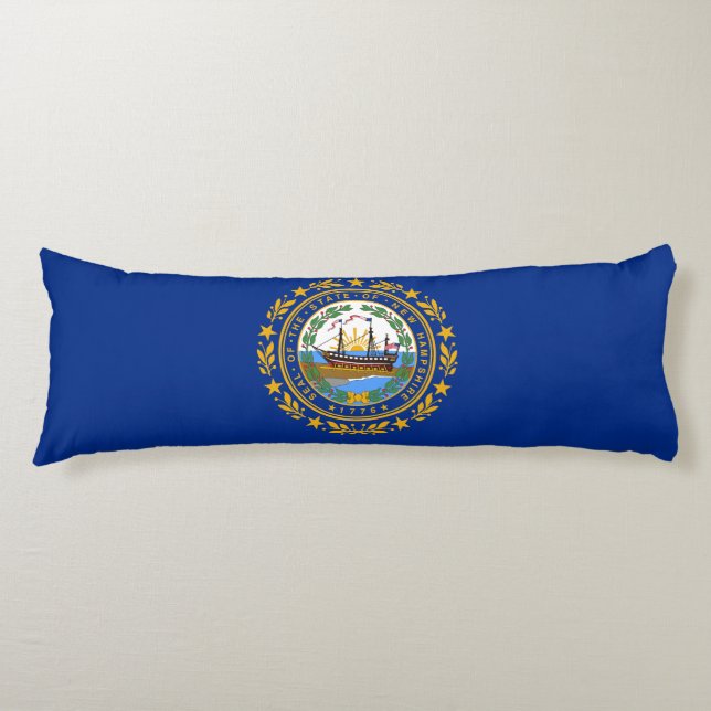 New Hampshire State Flag Body Pillow (Front)