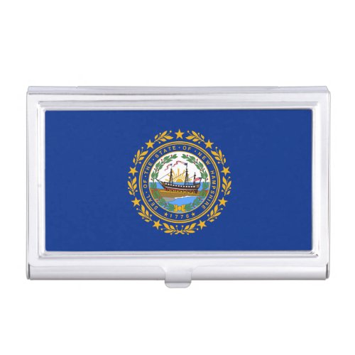 New Hampshire State Flag Business Card Case