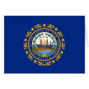 New Hampshire State Flag Cards