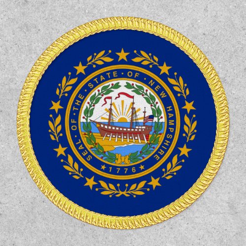 New Hampshire State Flag Circle Patch