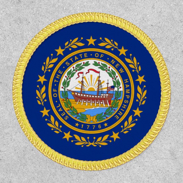 New Hampshire State Flag Circle Patch (Front)