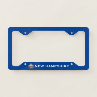New Hampshire State Flag Custom Blue License Plate Frame