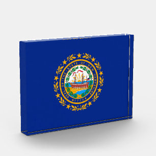New Hampshire State Flag Design Acrylic Award
