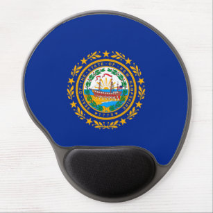 New Hampshire State Flag Design Gel Mouse Pad