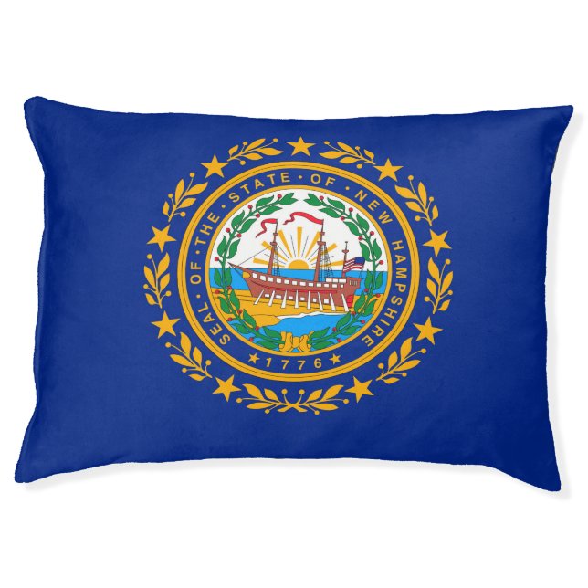 New Hampshire State Flag Design Pet Bed (Front)