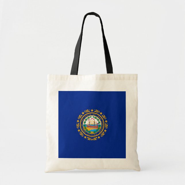 New Hampshire State Flag Design Tote Bag (Front)