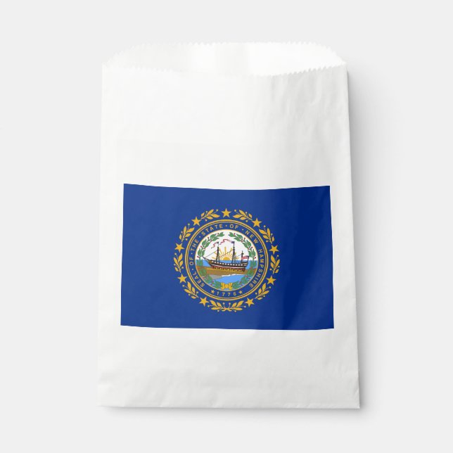 New Hampshire State Flag Favor Bag (Front)