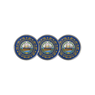 New Hampshire state flag Golf Ball Marker