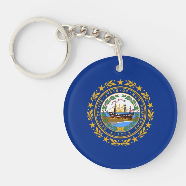 New Hampshire State Flag Keychain (Front)