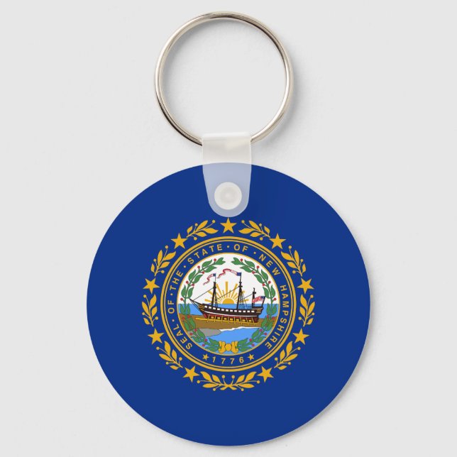 New Hampshire State Flag Keychain (Front)
