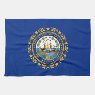 New Hampshire State Flag Kitchen Towel