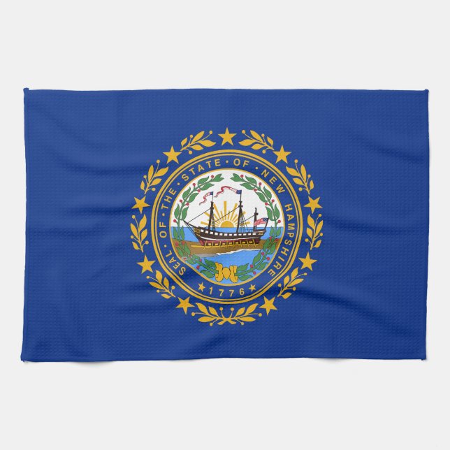New Hampshire State Flag Kitchen Towel (Horizontal)