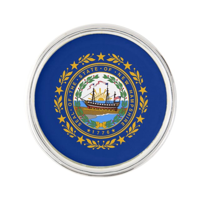 New Hampshire State Flag Lapel Pin (Front)