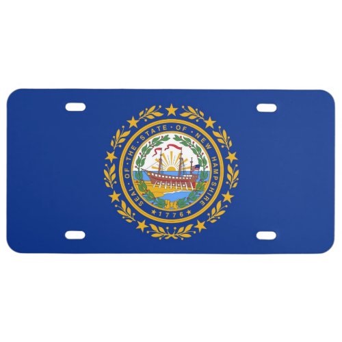 New Hampshire state flag License Plate