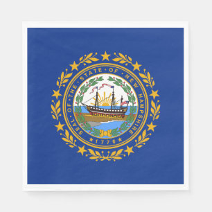 New Hampshire State Flag Napkins
