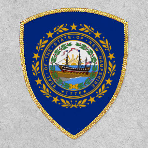 New Hampshire state flag Patch