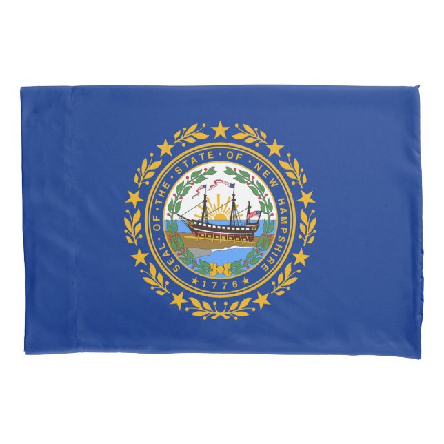 New Hampshire State Flag Pillow Case (Front)