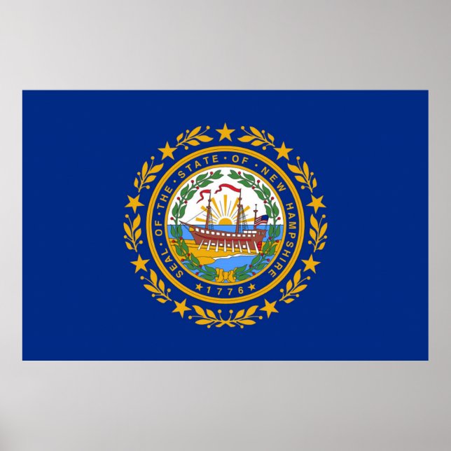 New Hampshire state flag Poster (Front)