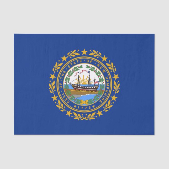 New Hampshire State Flag Tissue Paper (Front)