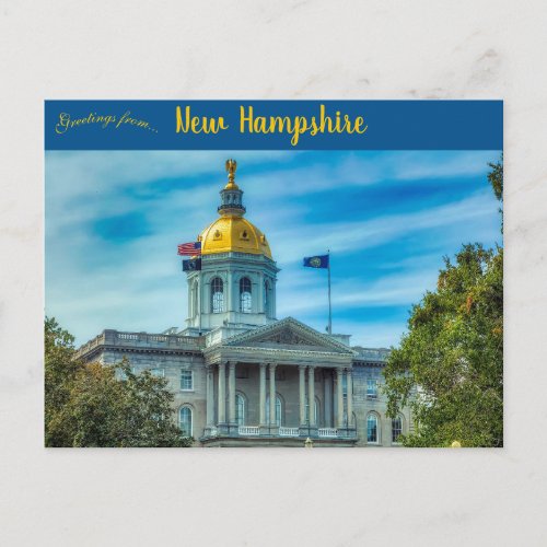 New Hampshire State House Concord New Hampshire Postcard