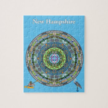 New Hampshire State Mandala Puzzle by TravelingMandalas at Zazzle