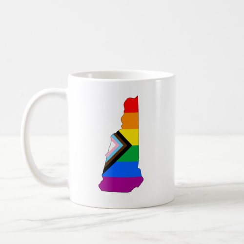 New Hampshire State Pride LGBTQ Progress Pride Coffee Mug