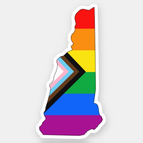 New Hampshire State Pride LGBTQ Progress Pride Sticker