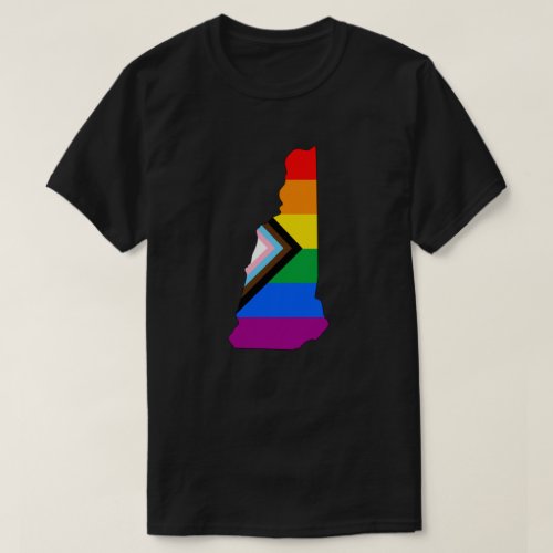 New Hampshire State Pride LGBTQ Progress Pride T_Shirt