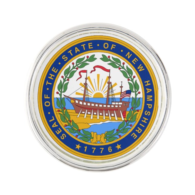 New Hampshire State Seal - Pin (Front)