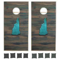 Detroit Lions Skyline cornhole boards