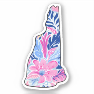 New Hampshire - Summer Sticker - Lilly Inspired