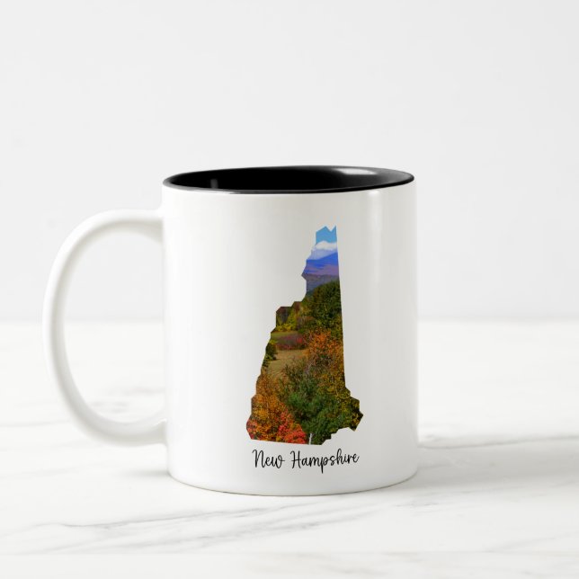 New Hampshire-The Granite State Two-Tone Coffee Mug (Left)
