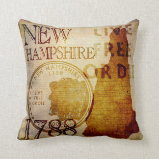 New Hampshire throw pillow
