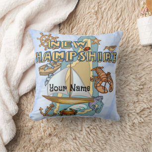 New Hampshire  Throw Pillow