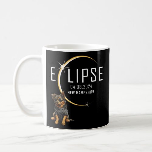 NEW HAMPSHIRE Total Solar Eclipse 2024 Funny Dog G Coffee Mug