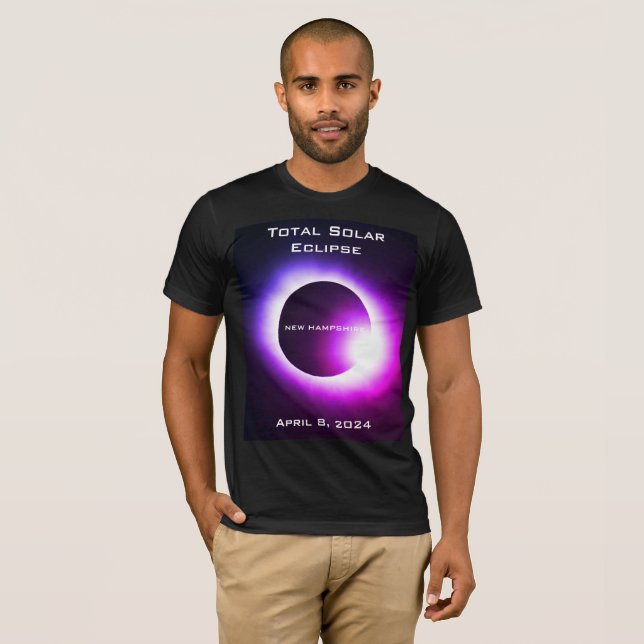 NEW HAMPSHIRE Total solar eclipse April 8, 2024 T-Shirt (Front Full)