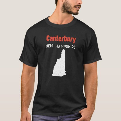 New Hampshire Usa State America Travel Canterbury T_Shirt
