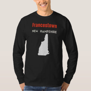 New Hampshire Usa State America Travel Francestown T-Shirt
